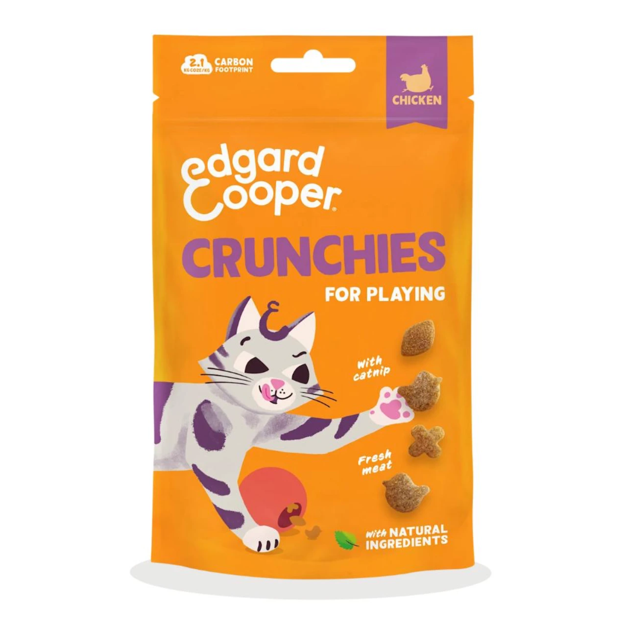 Edgard & Cooper Crunchies kattegodbidder kylling 50 g